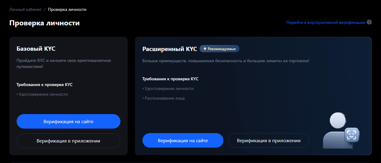 Верификация KYC